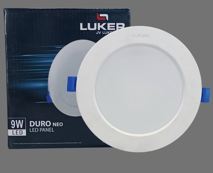 Luker Duro Neo LED Concealed Round Panel White Body White Light 